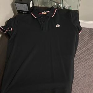 Moncler polo shirt slim fit xl $100